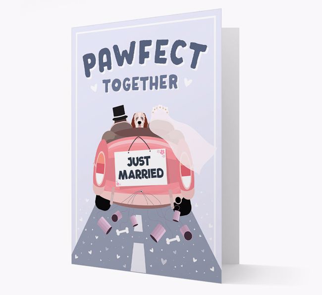 'Pawfect Together' Wedding Card with {breedFullName} Icon