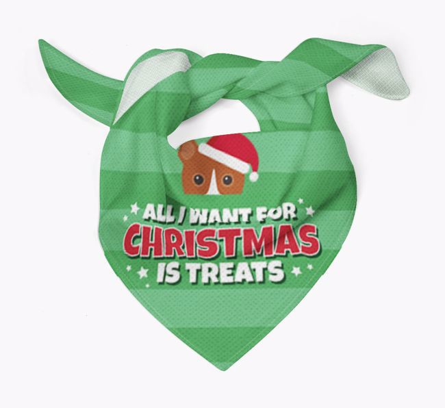 'All I Want for Christmas' - Personalised {breedFullName} Bandana