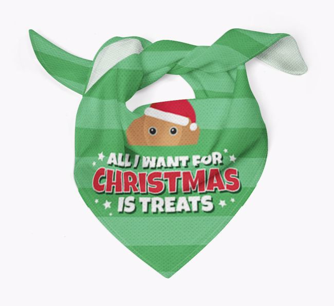 'All I Want for Christmas' - Personalised {breedFullName} Bandana