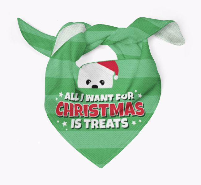 'All I Want for Christmas' - Personalised {breedFullName} Bandana