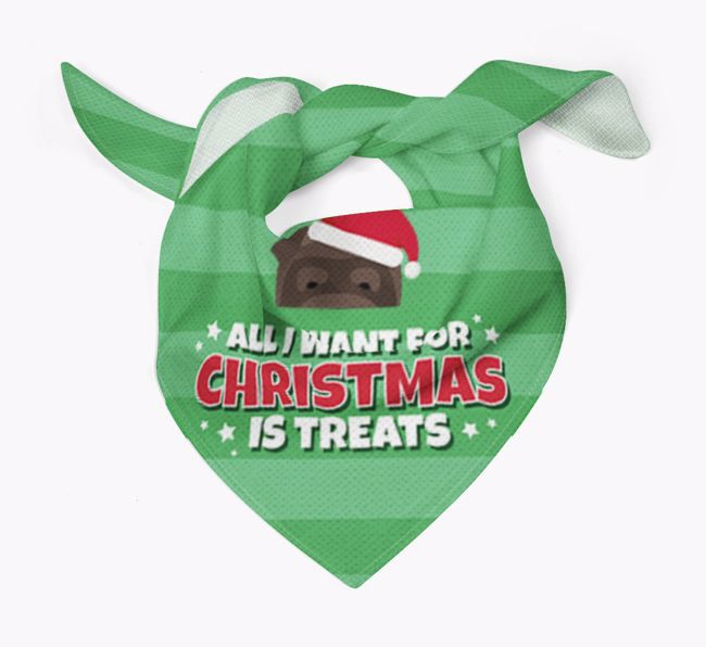 'All I Want for Christmas' - Personalised {breedFullName} Bandana