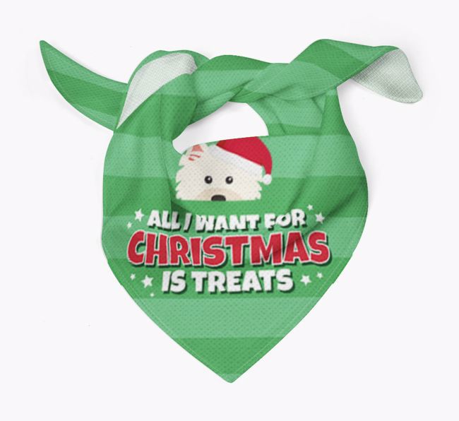 'All I Want for Christmas' - Personalized {breedFullName} Bandana