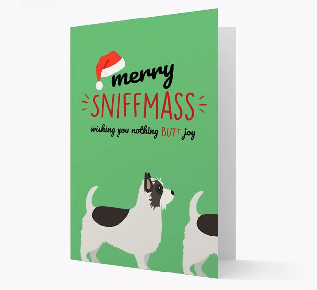 'Merry Sniffmass' - Personalized {breedFullName} Christmas Card