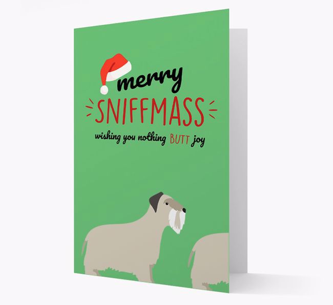'Merry Sniffmass' - Personalized {breedFullName} Christmas Card