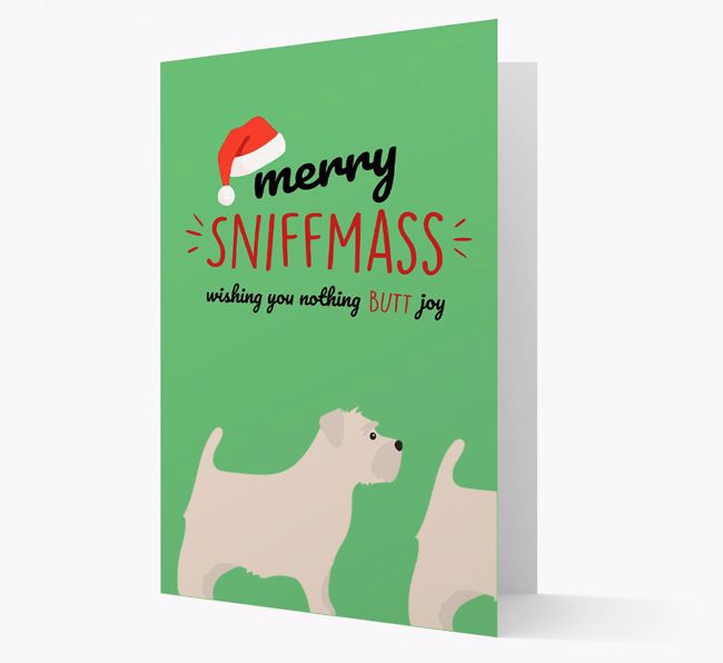 'Merry Sniffmass' - Personalized {breedFullName} Christmas Card