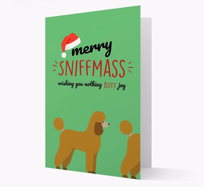 'Merry Sniffmass' - Personalised {breedFullName} Christmas Card