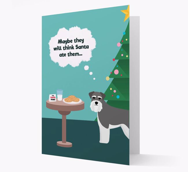 'Santa's Cookies' - Personalized {breedFullName} Christmas Card