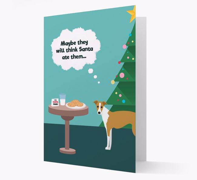 'Santa's Cookies' - Personalized {breedFullName} Christmas Card