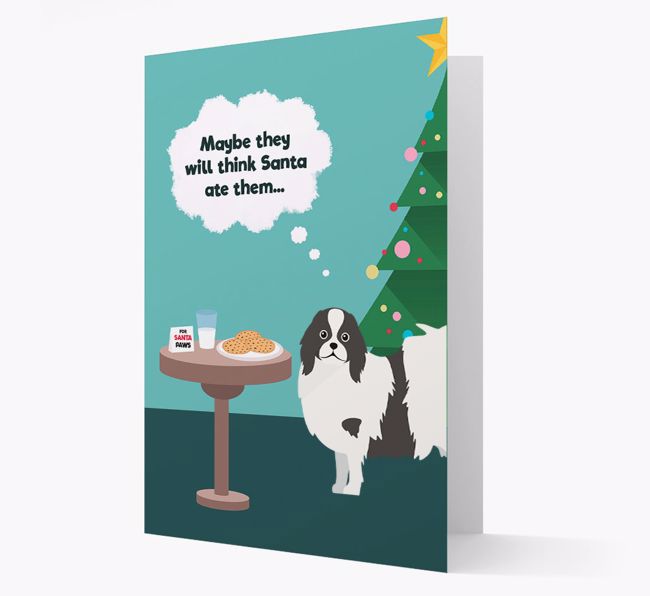 'Santa's Cookies' - Personalized {breedFullName} Christmas Card