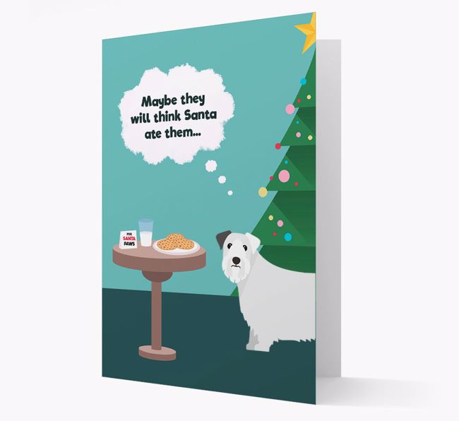 'Santa's Cookies' - Personalized {breedFullName} Christmas Card