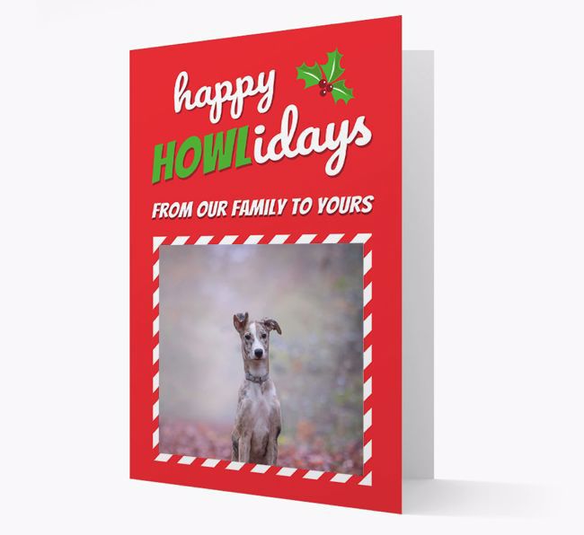 'Happy Holidays!' - {breedFullName} Photo Upload Christmas Card