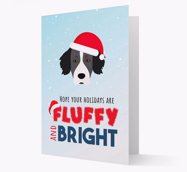 'Fluffy and Bright' - Personalized {breedFullName} Christmas Card