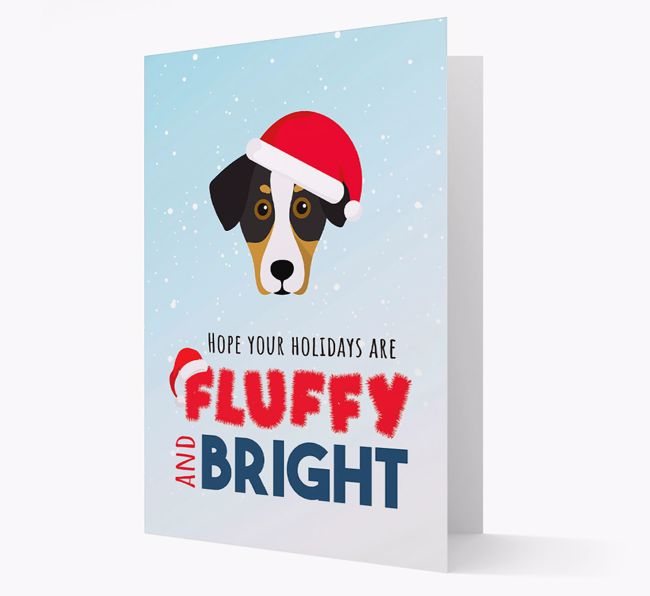 'Fluffy and Bright' - Personalized {breedFullName} Christmas Card