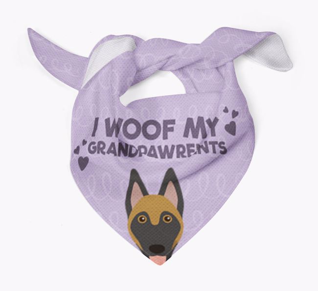 'I Woof My Grandpawrents' Bandana for your {breedFullName}