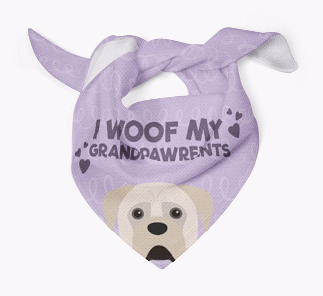 'I Woof My Grandpawrents' Bandana for your {breedFullName}