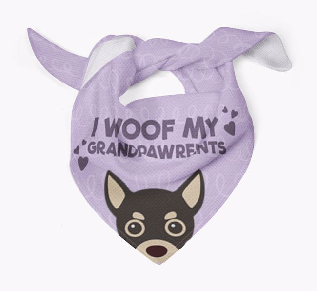 'I Woof My Grandpawrents' Bandana for your {breedFullName}