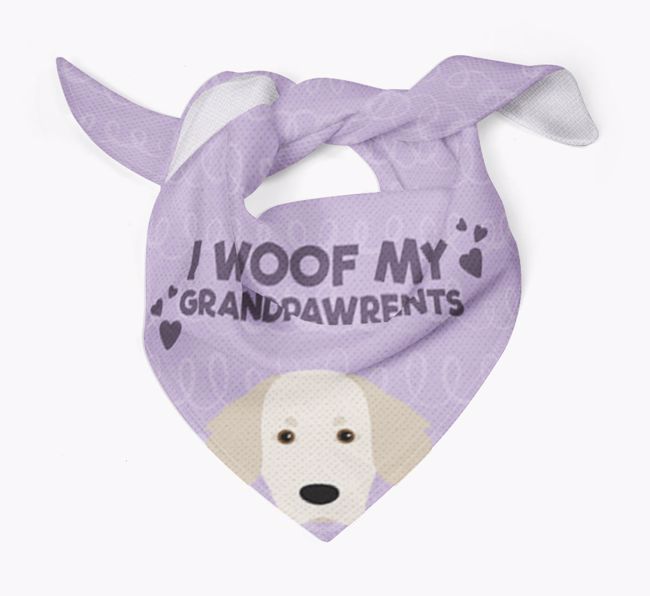 'I Woof My Grandpawrents' Bandana for your {breedFullName}