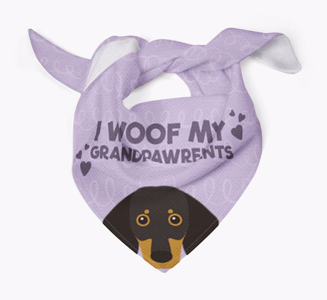 'I Woof My Grandpawrents' Bandana for your {breedFullName}