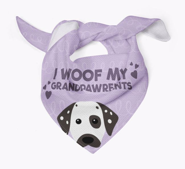 'I Woof My Grandpawrents' Bandana for your {breedFullName}