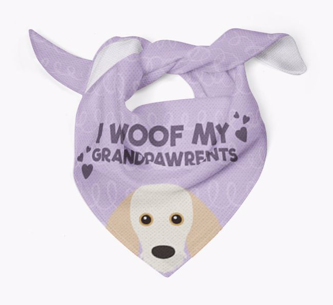 'I Woof My Grandpawrents' Bandana for your {breedFullName}