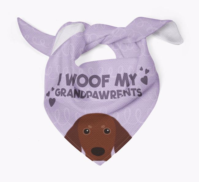 'I Woof My Grandpawrents' Bandana for your {breedFullName}