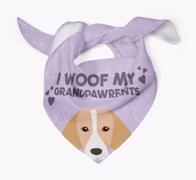 'I Woof My Grandpawrents' Bandana for your {breedFullName}