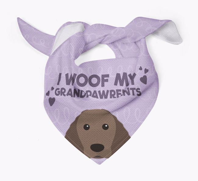 'I Woof My Grandpawrents' Bandana for your {breedFullName}