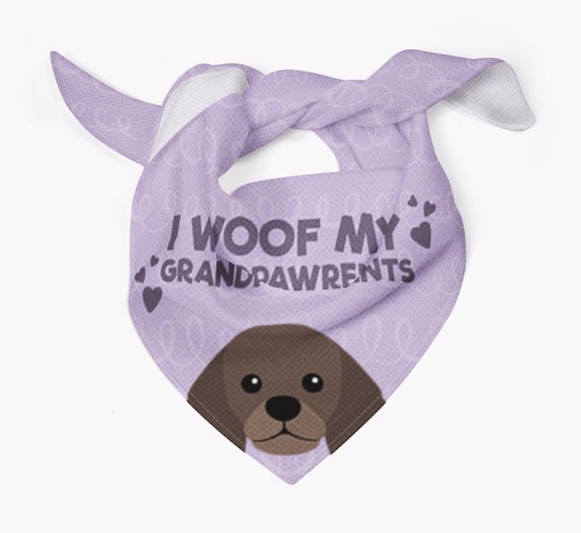 'I Woof My Grandpawrents' Bandana for your {breedFullName}