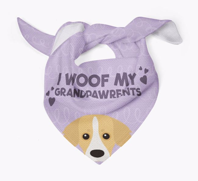 'I Woof My Grandpawrents' Bandana for your {breedFullName}