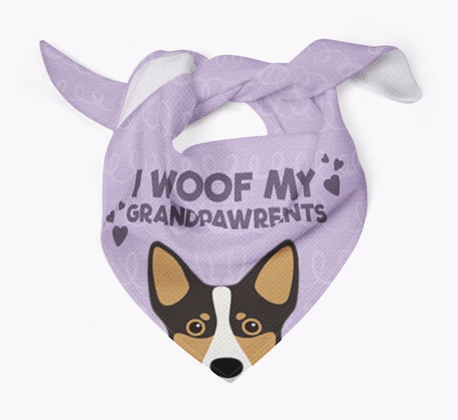 'I Woof My Grandpawrents' Bandana for your {breedFullName}