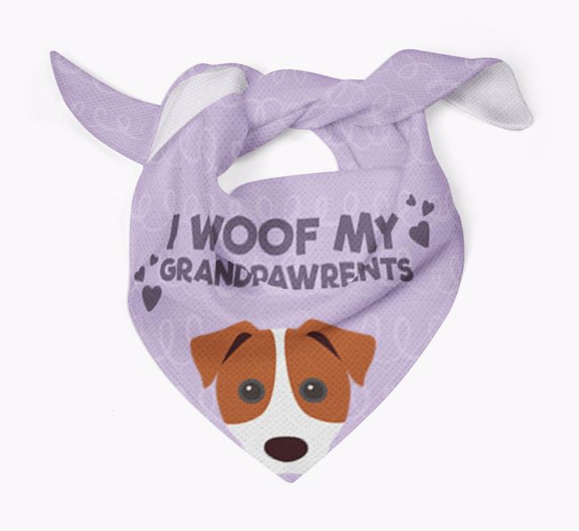 'I Woof My Grandpawrents' Bandana for your {breedFullName}