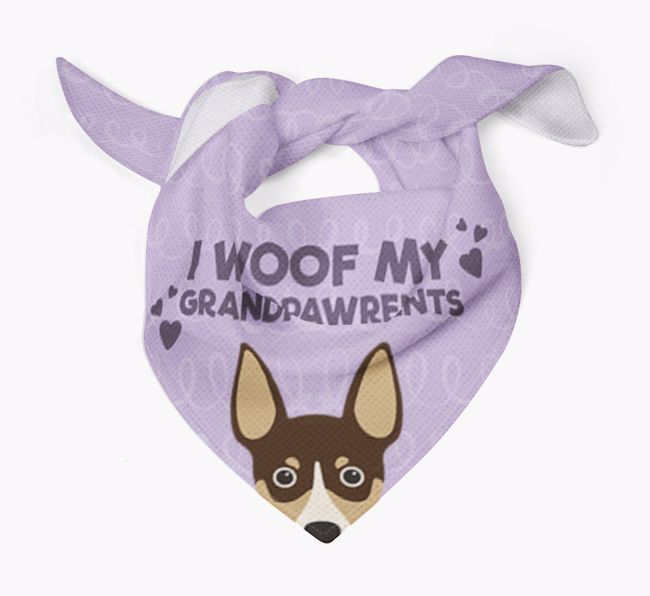 'I Woof My Grandpawrents' Bandana for your {breedFullName}