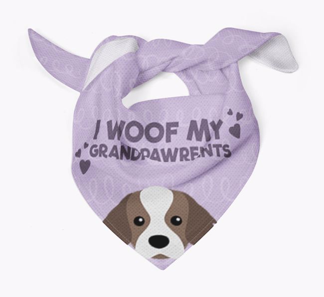 'I Woof My Grandpawrents' Bandana for your {breedFullName}