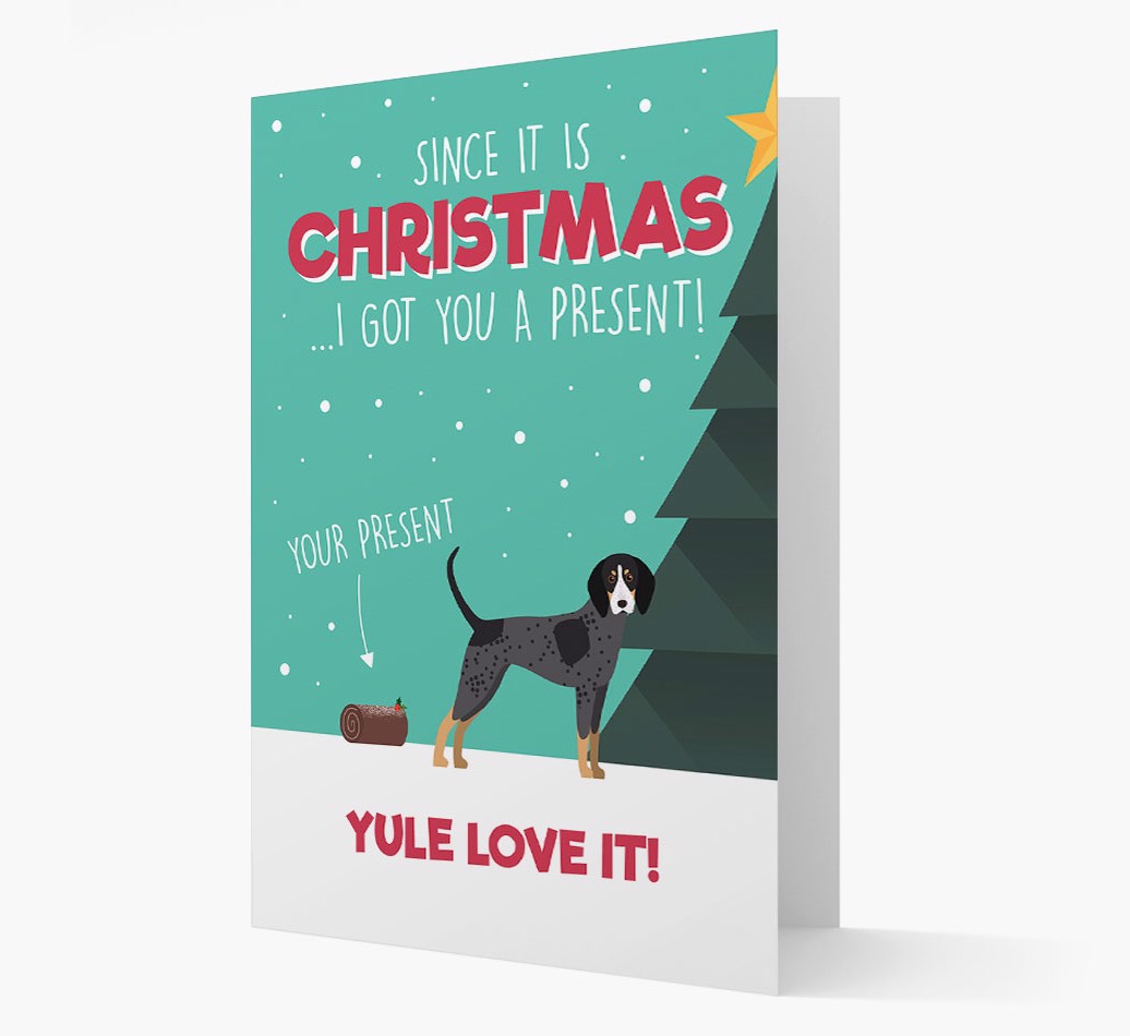 'Yule Love It' - Personalised {breedFullName} Christmas Card Front