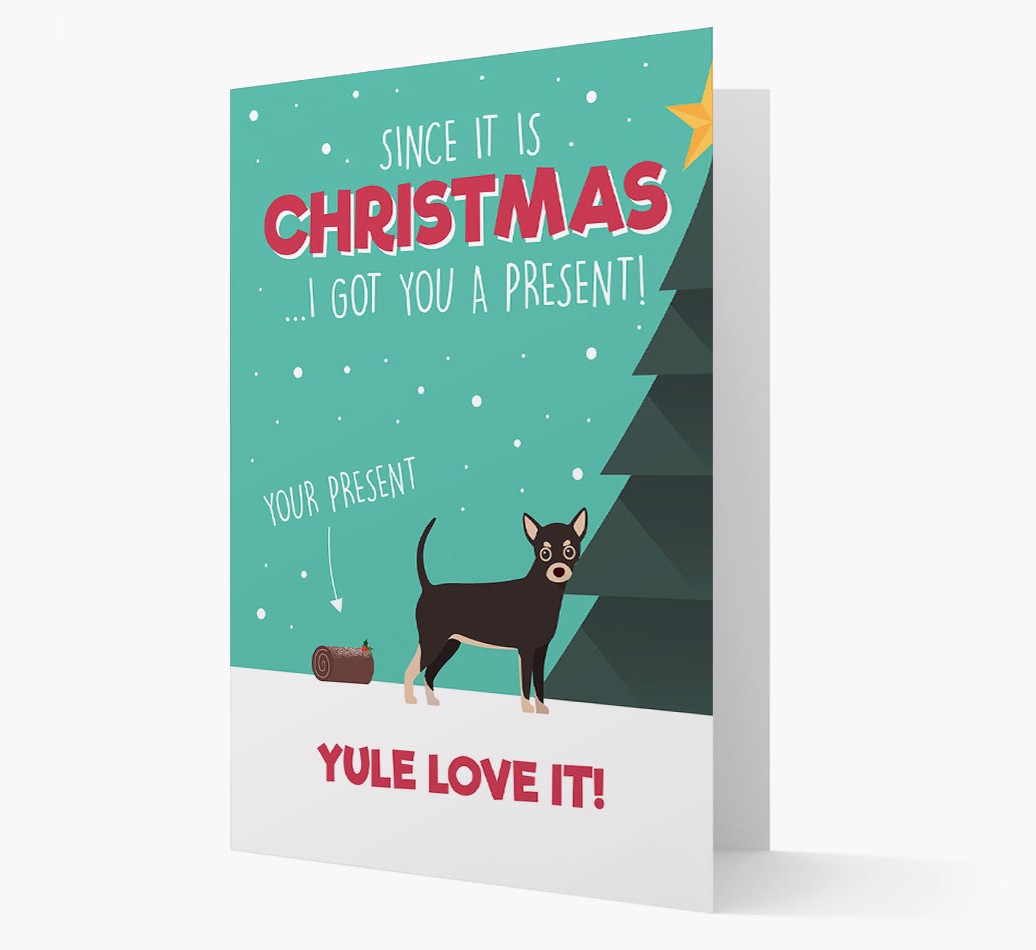 'Yule Love It' - Personalised {breedFullName} Christmas Card Front