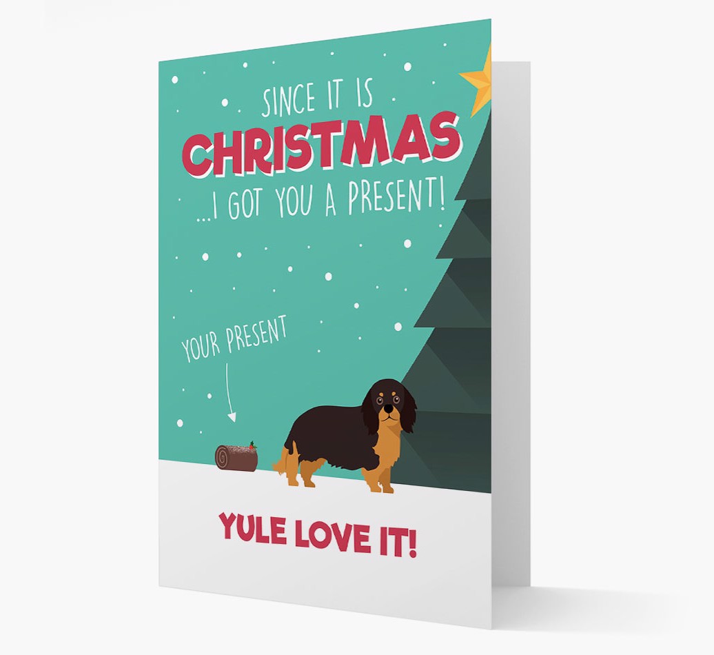 'Yule Love It' - Personalised {breedFullName} Christmas Card Front