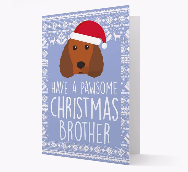 'Have a Pawsome Christmas' - Personalised {breedFullName} Christmas Card