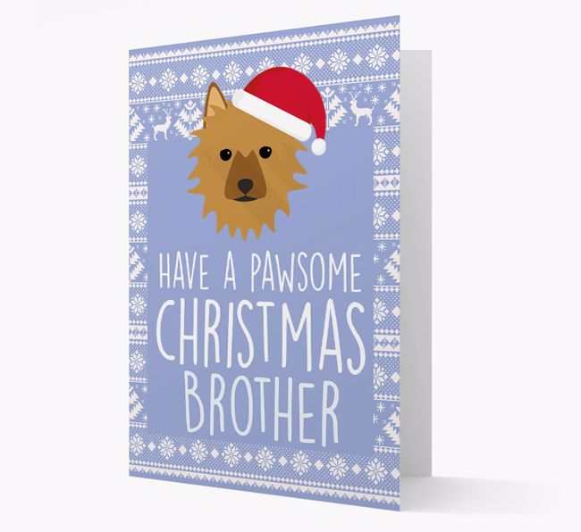 'Have a Pawsome Christmas' - Personalised {breedFullName} Christmas Card