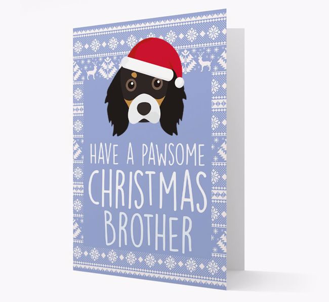 'Have a Pawsome Christmas' - Personalized {breedFullName} Christmas Card