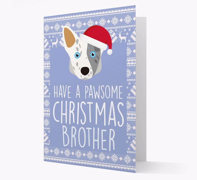 'Have a Pawsome Christmas' - Personalized {breedFullName} Christmas Card