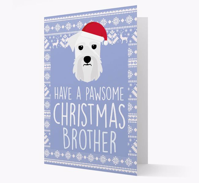 'Have a Pawsome Christmas' - Personalized {breedFullName} Christmas Card