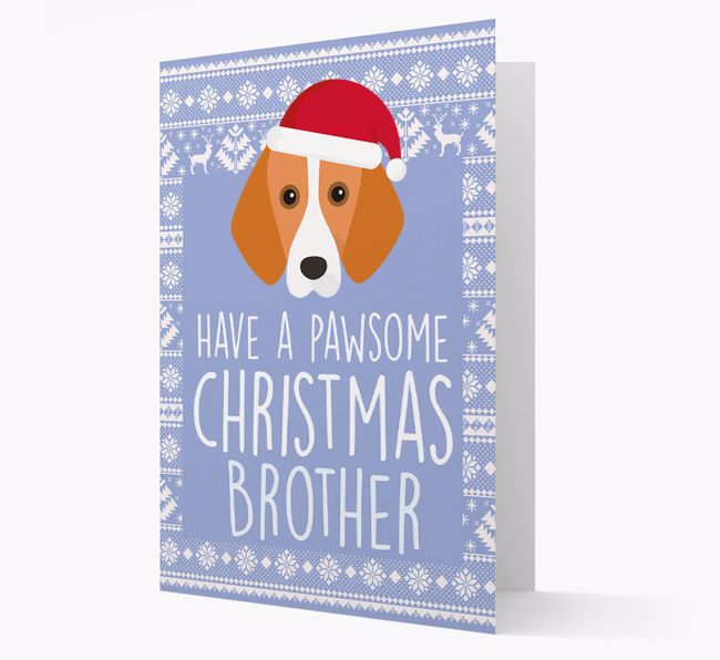 'Have a Pawsome Christmas' - Personalized {breedFullName} Christmas Card