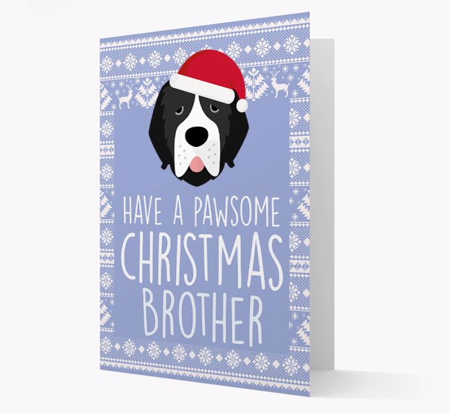 'Have a Pawsome Christmas' - Personalised {breedFullName} Christmas Card