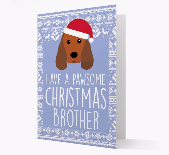 'Have a Pawsome Christmas' - Personalized {breedFullName} Christmas Card