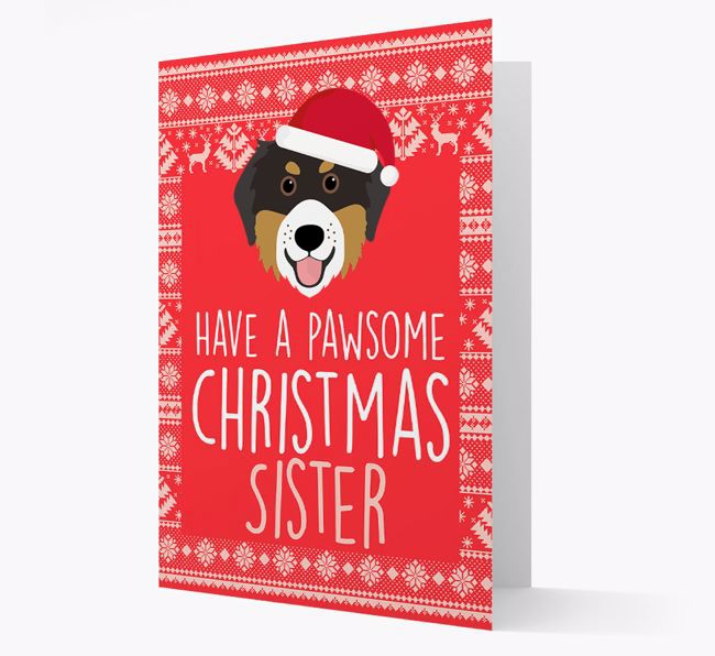 'Have a Pawsome Christmas' - Personalised {breedFullName} Christmas Card