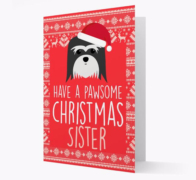 'Have a Pawsome Christmas' - Personalized {breedFullName} Christmas Card