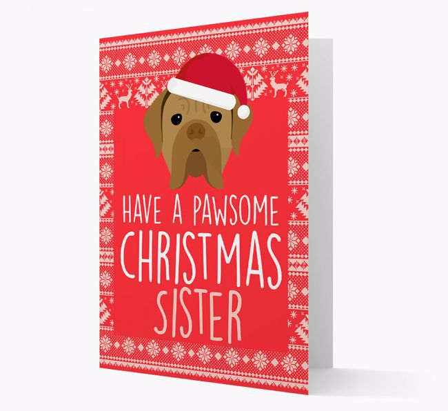 'Have a Pawsome Christmas' - Personalised {breedFullName} Christmas Card