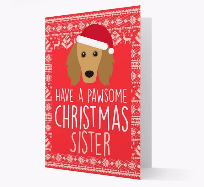 'Have a Pawsome Christmas' - Personalized {breedFullName} Christmas Card