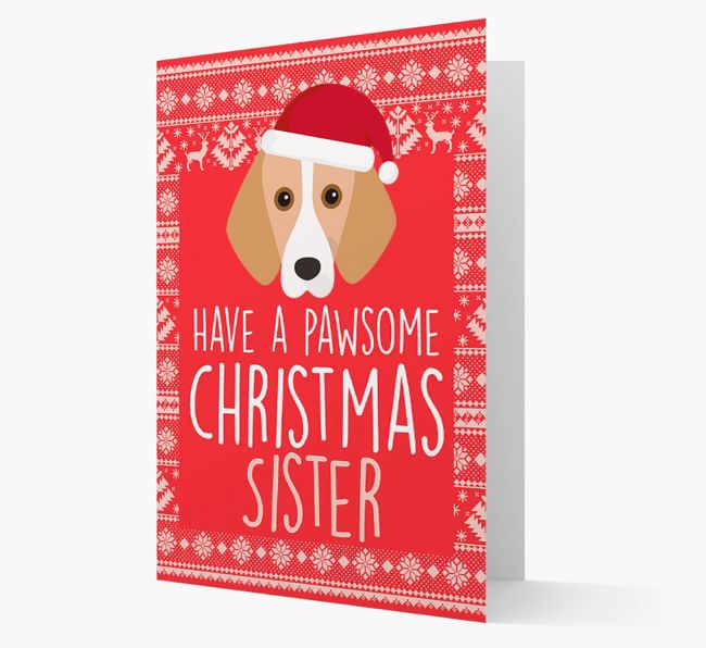 'Have a Pawsome Christmas' - Personalized {breedFullName} Christmas Card