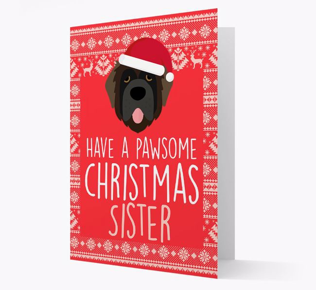 'Have a Pawsome Christmas' - Personalised {breedFullName} Christmas Card